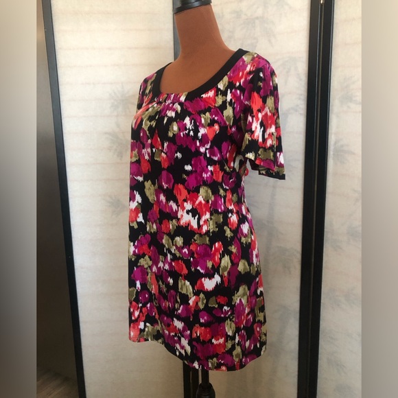 jms Easy Dressing Floral Short Sleeve Blouse Women’s Plus  Size XXL - Picture 2 of 12